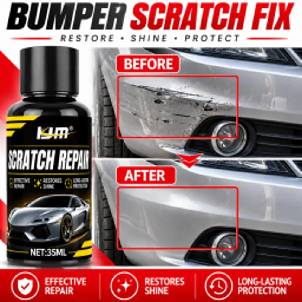 KJM Car Scratch Remover & Anti-Scratch Polish Wax – 35ml