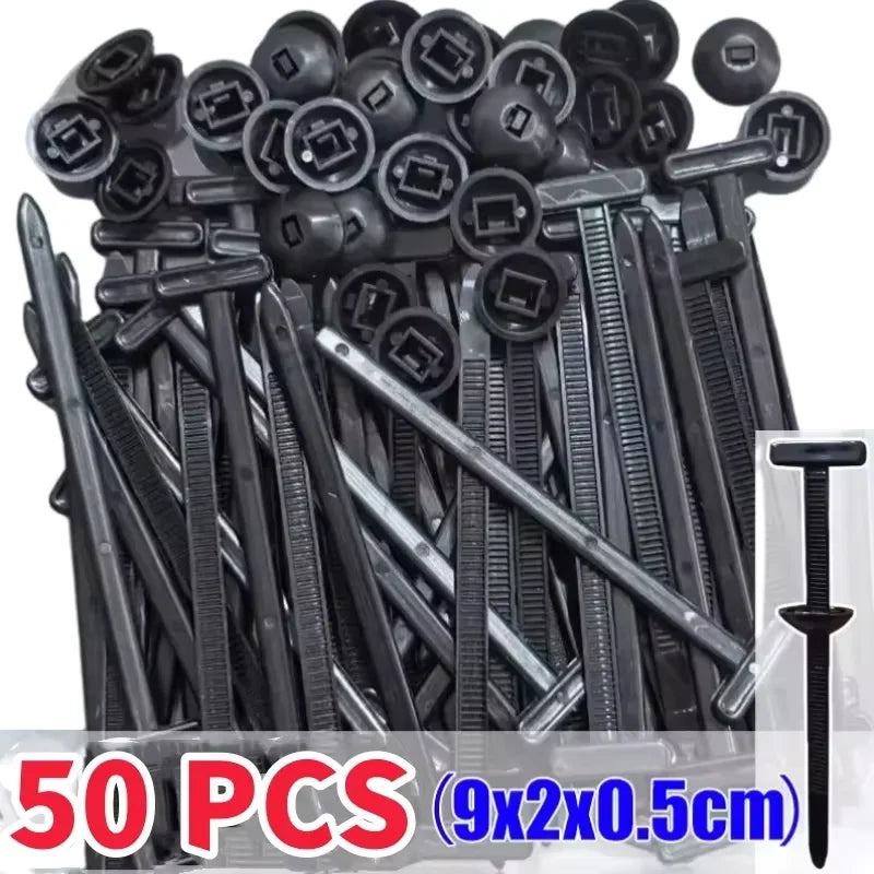 Heavy Duty UV Resistant Nylon Zip Ties with Pin Fasteners 50-300PCS