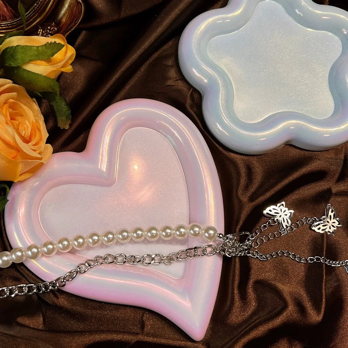 Silicone Tray Mold – Cloud Plum Blossom Round Resin DIY