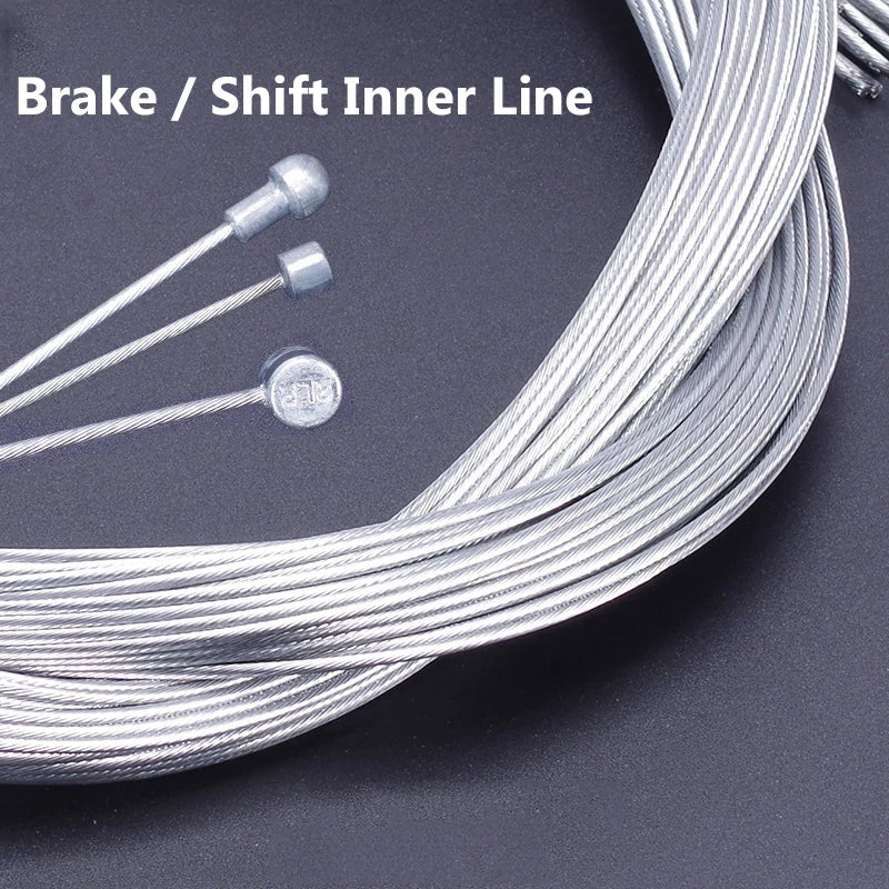 5-Pack Stainless Steel Bike Brake & Derailleur Inner Cables