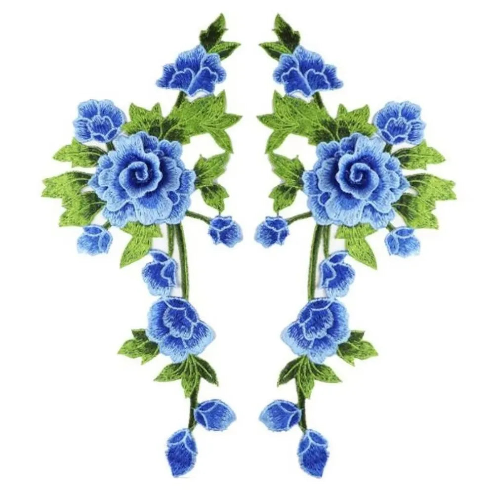 3D Rose Embroidery Applique Patches – Handmade Floral DIY Sewing