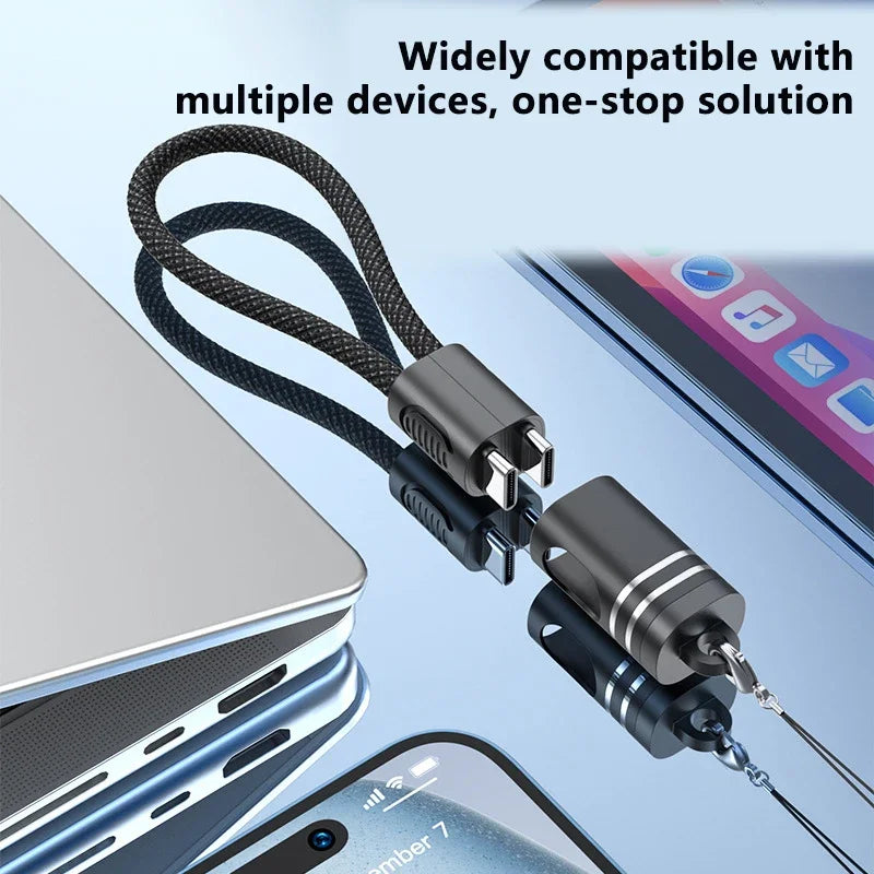 PD 60W Short USB-C to USB-C Fast Charging Cable 18cm 5A