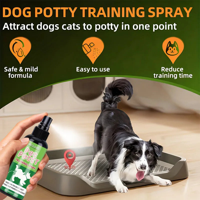 Pet Toilet Training Spray – Pheromone Guide for Dogs & Cats