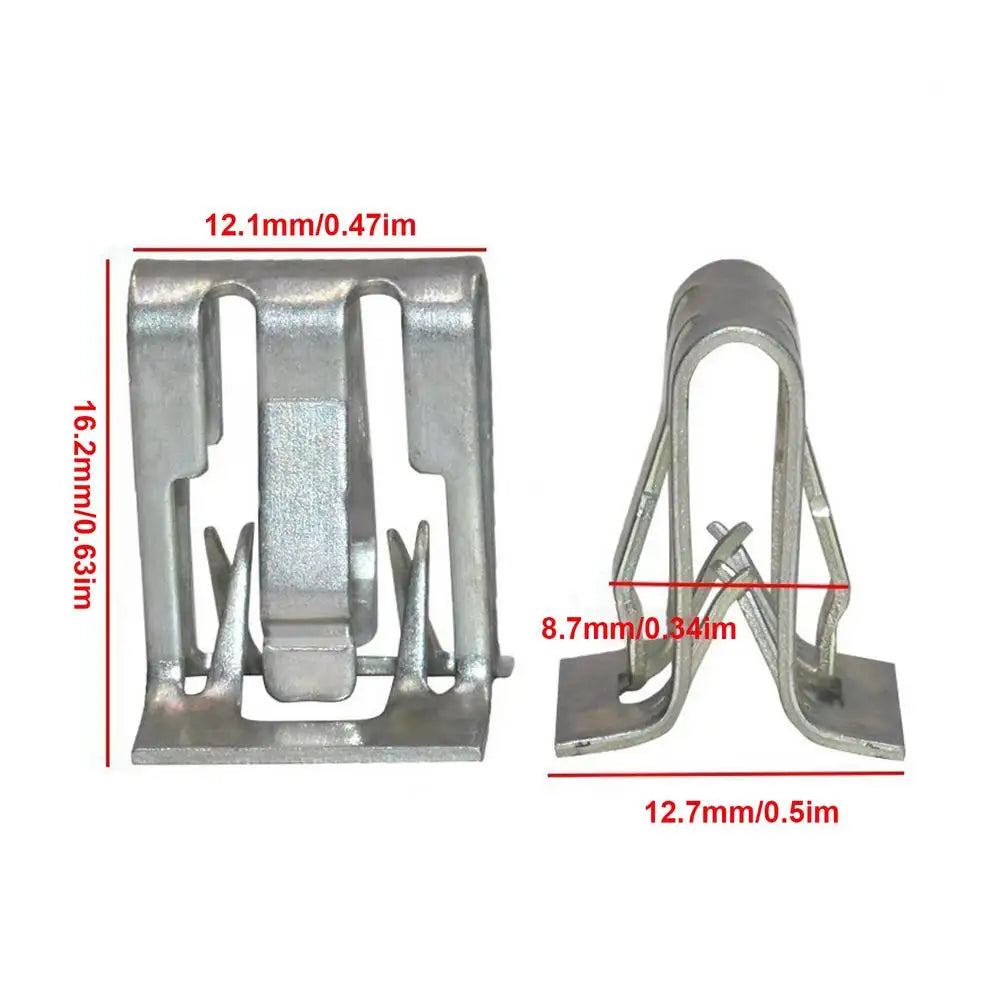 10-Pack Metal Car Dashboard Trim Clips | Panel Retainer Buckles