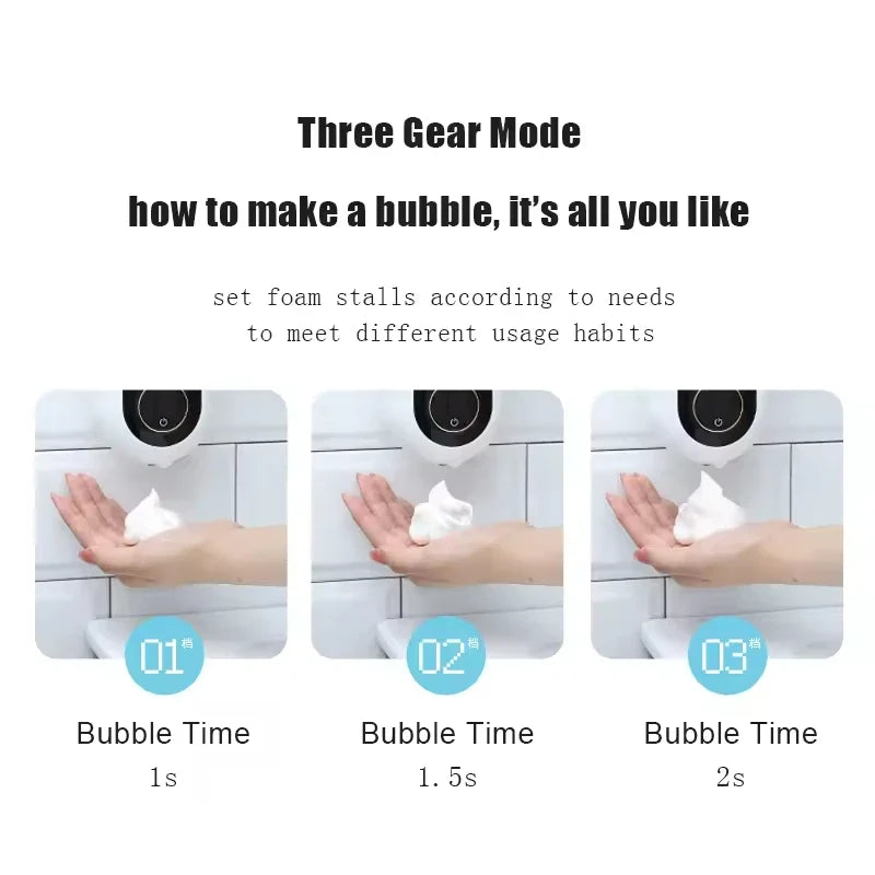 DUTRIEUX Touchless Foam Soap Dispenser Wall Mount 350ml USB
