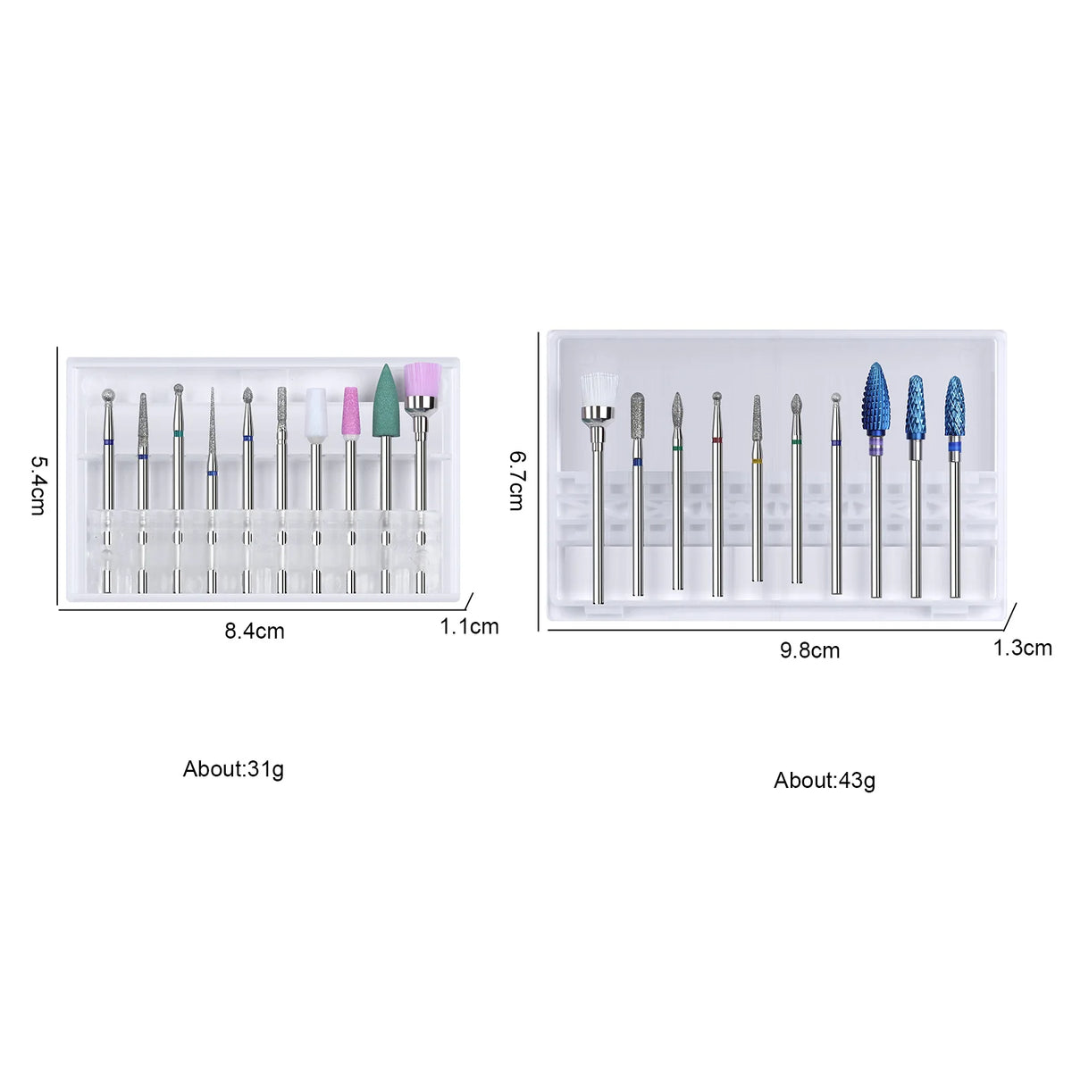 Tungsten Carbide Nail Drill Bit Set – Cuticle & Polishing