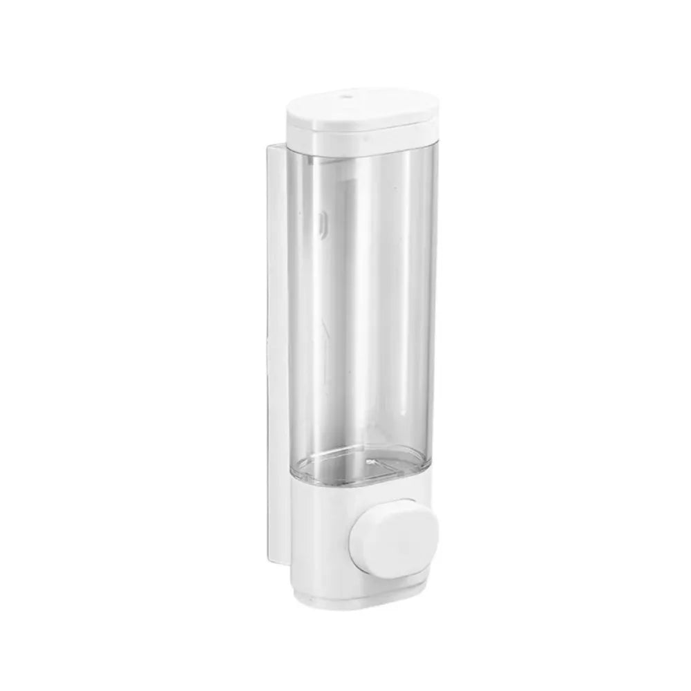 Wall-Mounted Manual Soap Dispenser – ABS Plastic White & Black