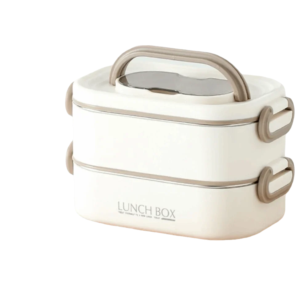 Stainless Steel Thermal Lunch Box Set – Stackable & Insulated