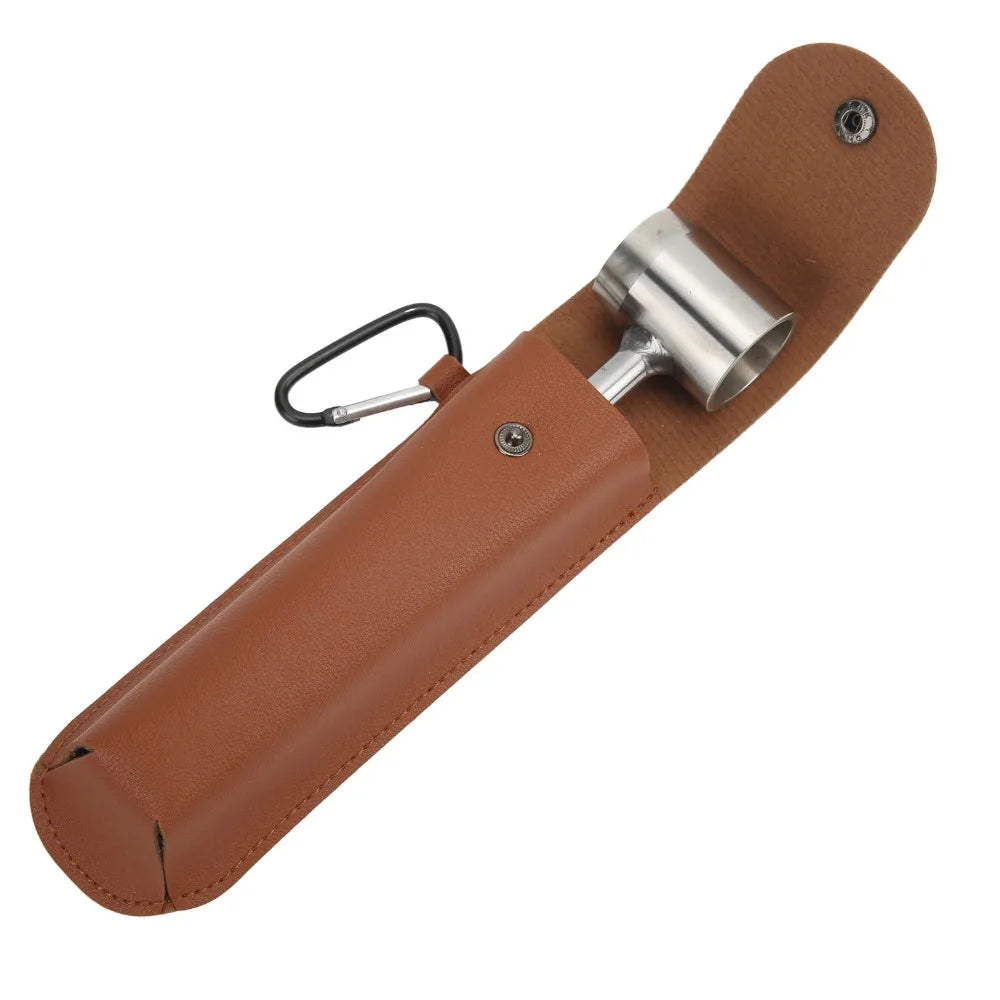 Hand Auger Wrench Stainless Steel Bushcraft Tool + Storage Bag