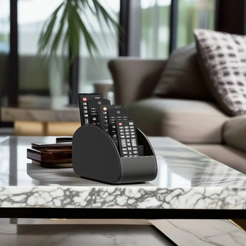 Remote Control Holder Caddy Tray – Desktop & Bedside Organizer