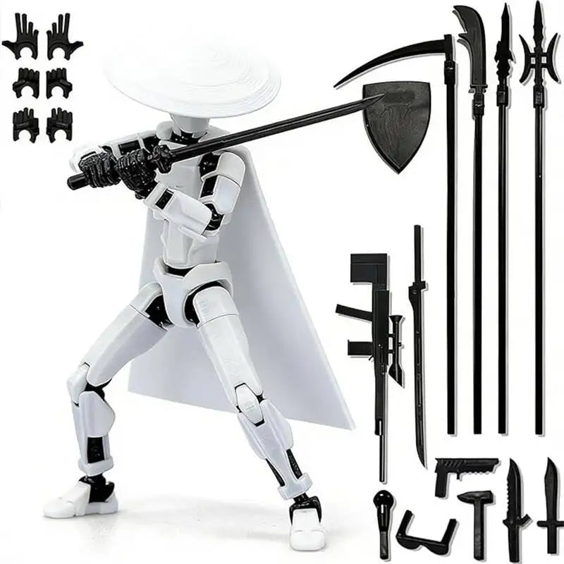 T13 Lucky13 3D Printed Multi-Jointed Robot Action Figure