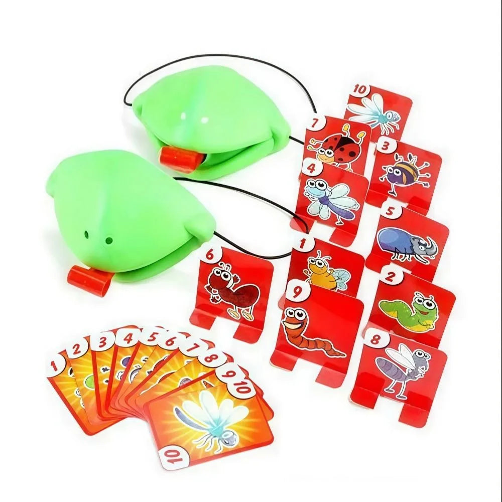 Funny Frog Mask Tongue Game with Cards – Party Fun for All