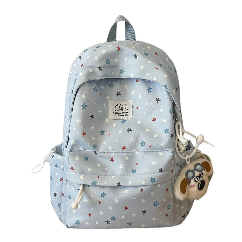 Women's Large Capacity Nylon Backpack – School & Travel Bag