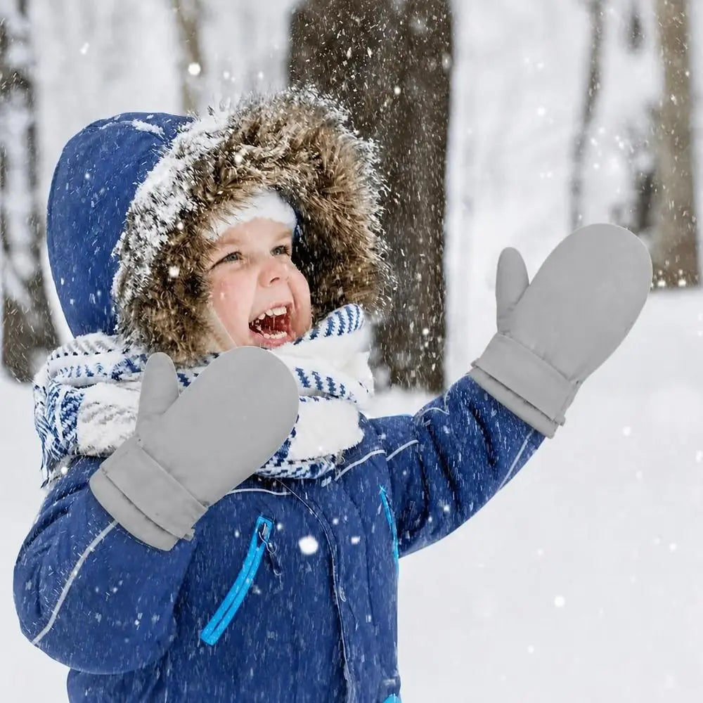 Toddler Waterproof Snow Mittens Fleece Lined | Ages 2–6