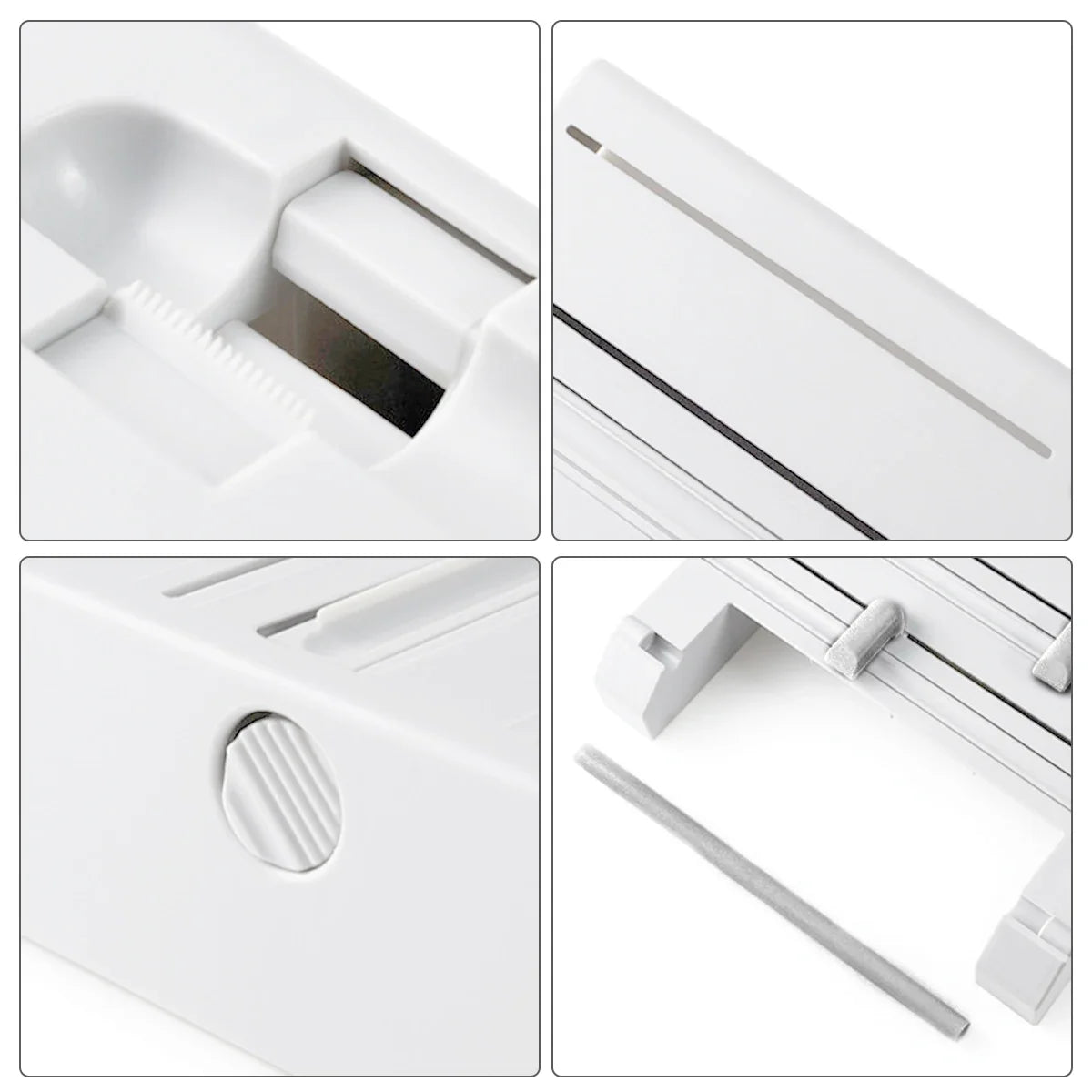 Kitchen Wrap Organizer & Paper Towel Holder with Cutter