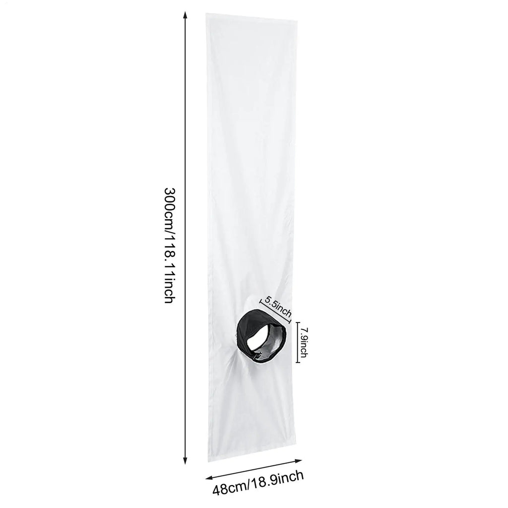 AC & Dryer Window Sealing Cloth – No-Drill Soft Cloth Baffle
