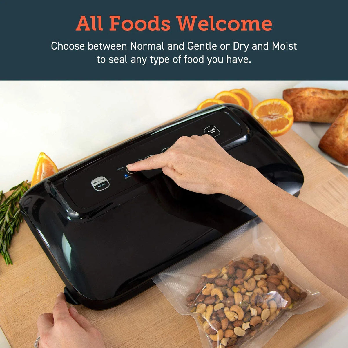 DUTRIEUX Vacuum Sealer Machine with Jar Sealer & Cutter