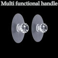 Self-Adhesive Crystal Glass Drawer Knobs – Cabinet Door Handles
