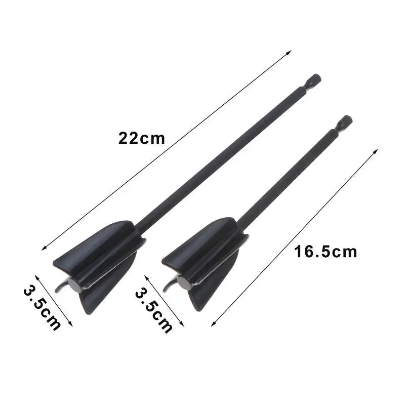 6-Pack Drill Paint Mixer Rods for Epoxy Resin, Putty & Paint