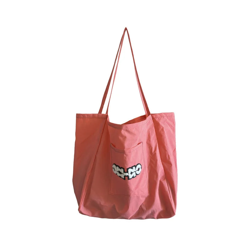Women's Large Nylon Tote Shoulder Bag – Casual Commuter