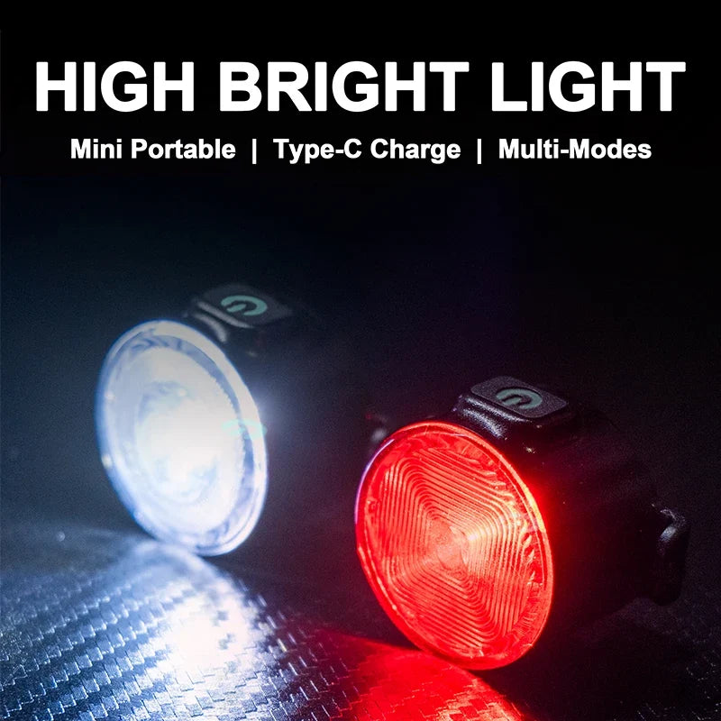 BUCKLOS LED Bike Light Set Type-C Rechargeable Front & Rear