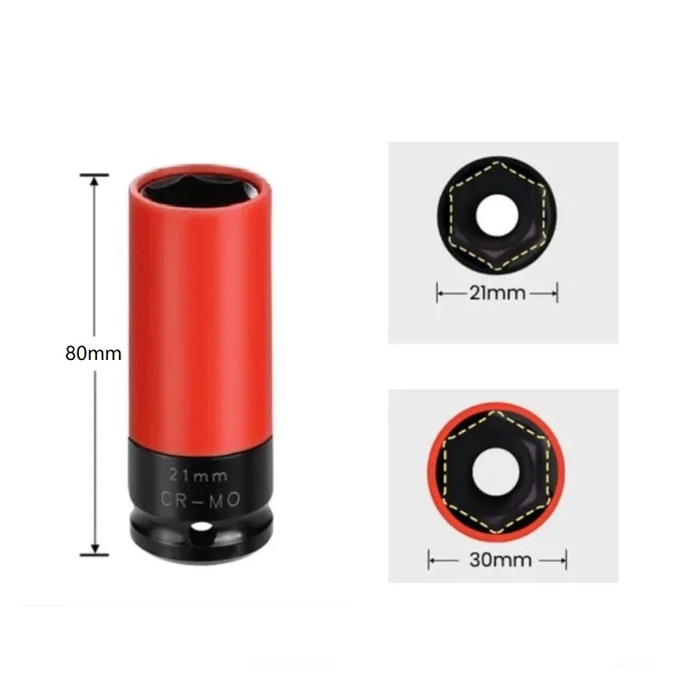 Wheel Protector Socket 17/19/21mm 1/2" Drive | DAZZLEEX