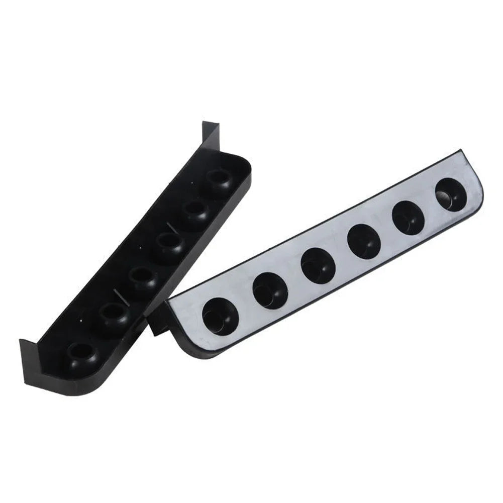 Wall-Mounted Pool Cue Holder – 6-Slot Billiard Cue Rack Pair