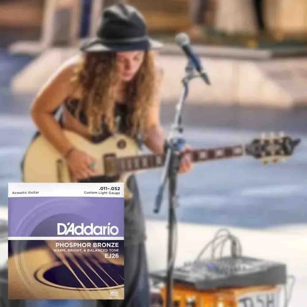 D'Addario EJ26 Phosphor Bronze Acoustic Guitar Strings 11-52