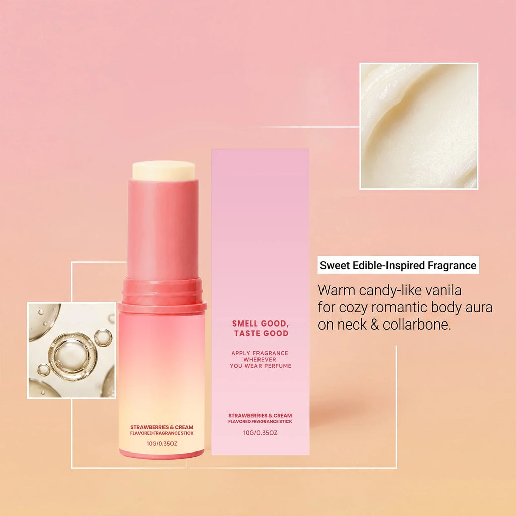 Strawberry Cream Solid Perfume Stick – Portable Fruity Balm