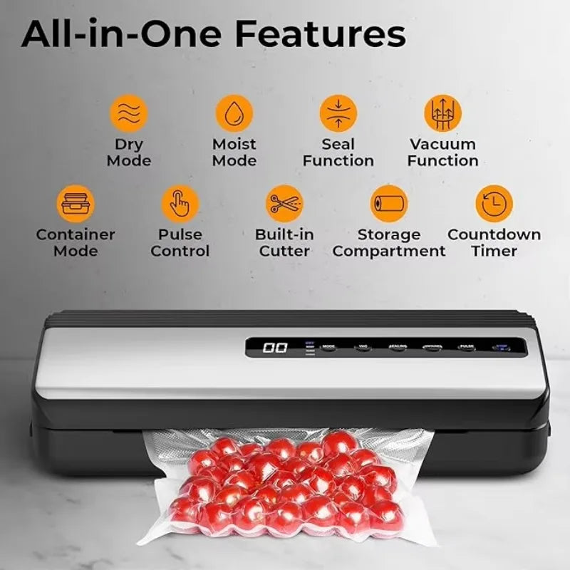 DUTRIEUX Automatic Vacuum Food Sealer Touch Screen & Bag Cutter