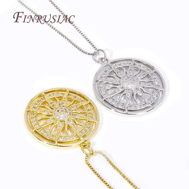 18K Gold Sun Charm Pendants – DIY Jewelry Making | FINRUSIAC