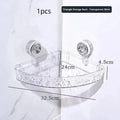 Suction Cup Shower Shelf – No-Drill Caddy, 1 or 2 Pcs
