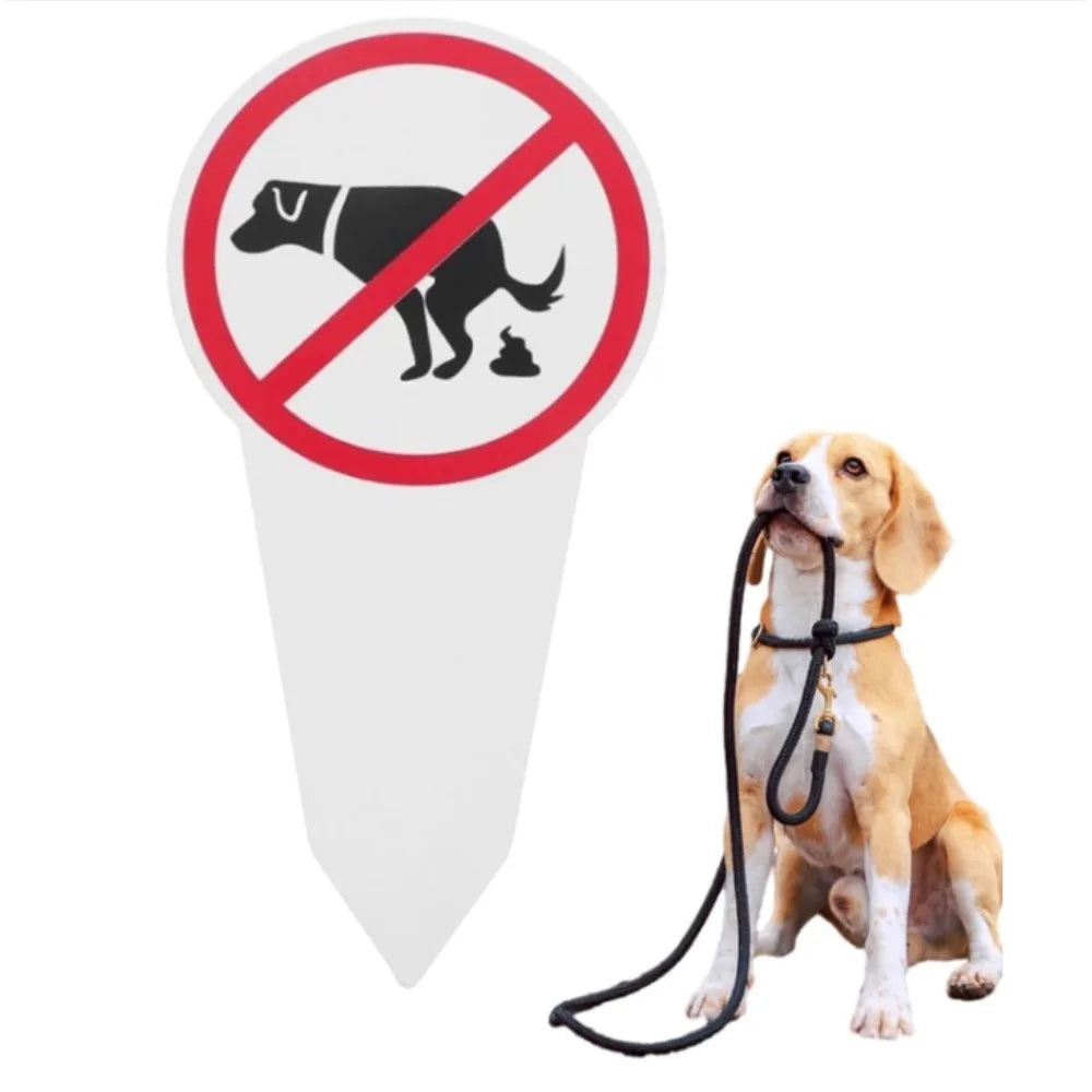 No Dog Poop Yard Sign – Waterproof Outdoor Garden Stake
