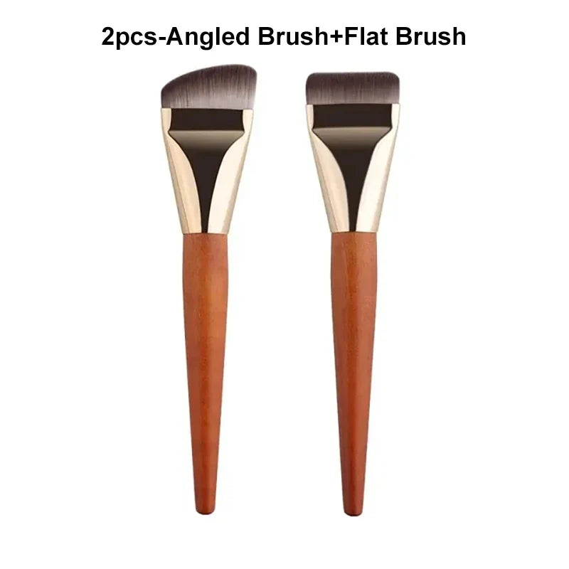 Ultra Thin Foundation & Contour Brush Set | Soft Blending