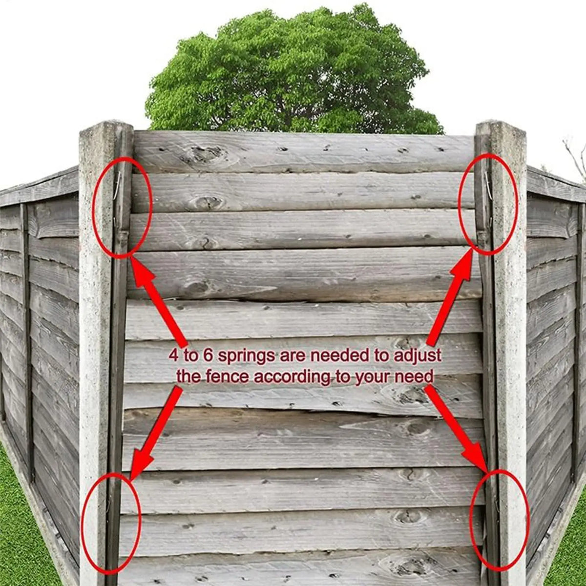 Stainless Steel Fence Clips 25-Pack | Garden Post Clamps