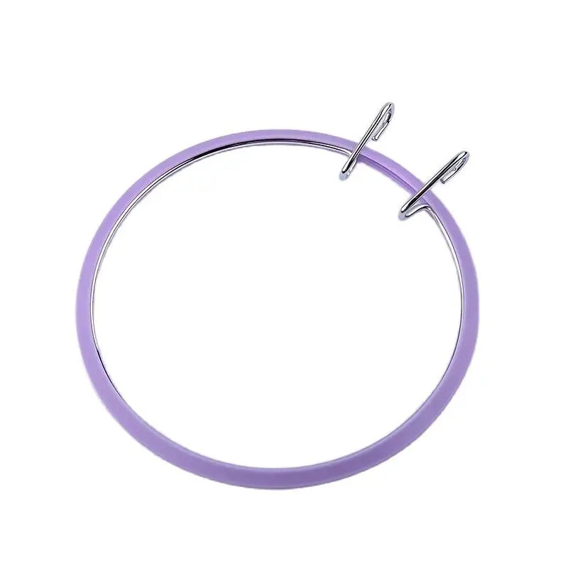 7.25" Adjustable Plastic Embroidery Hoop for Cross Stitch DIY