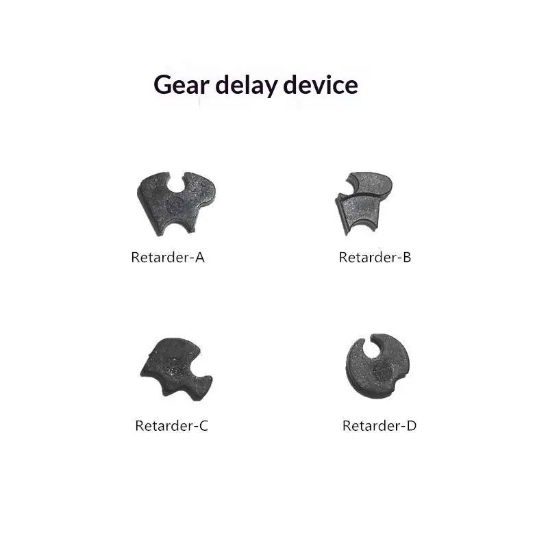2PCS Hardened Polymer Sector Gear Delayer for Toy Gearbox