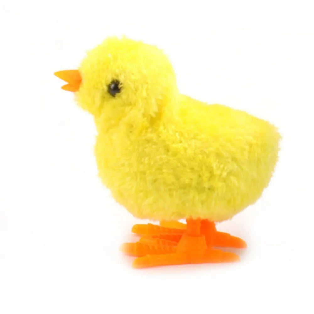 Wind-Up Easter Chick Toy – Plush Hopping Chick Decoration