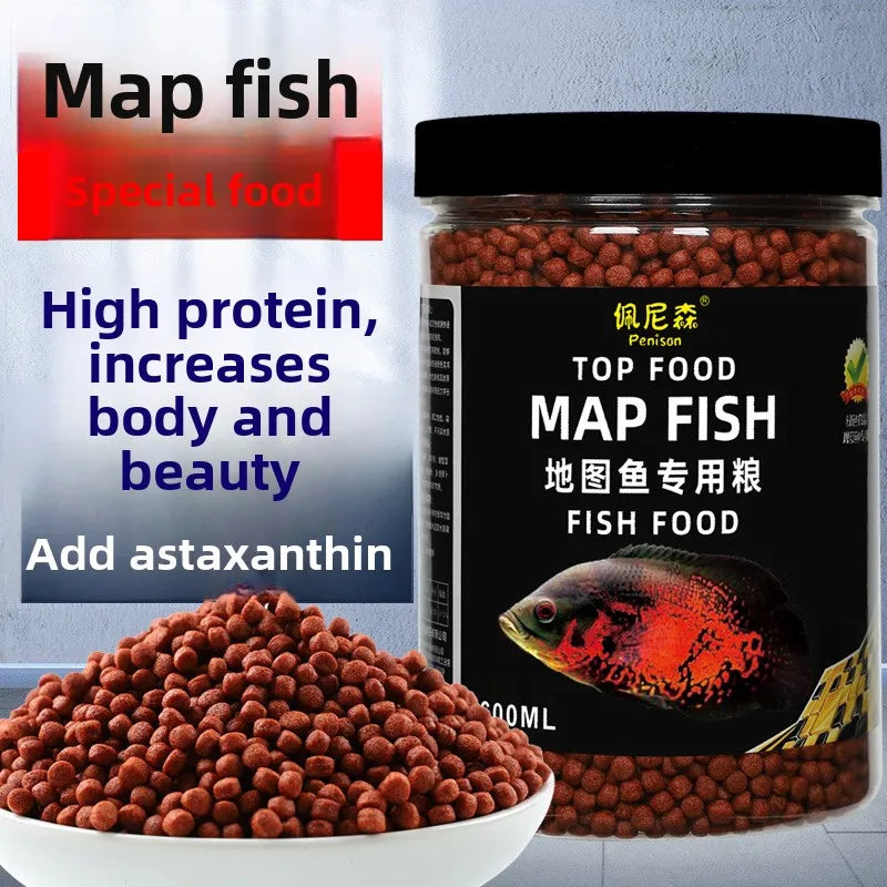 PENISON Oscar Fish Food Floating Pellets – High Protein Cichlid