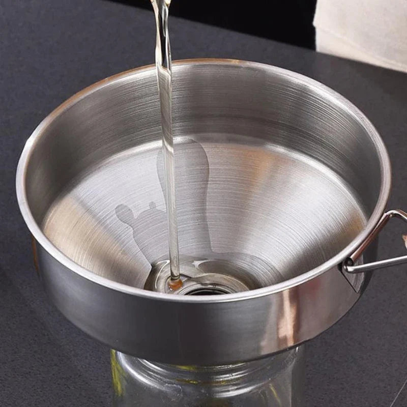 Stainless Steel Wide Mouth Funnel – Canning, Oil & Bar Use