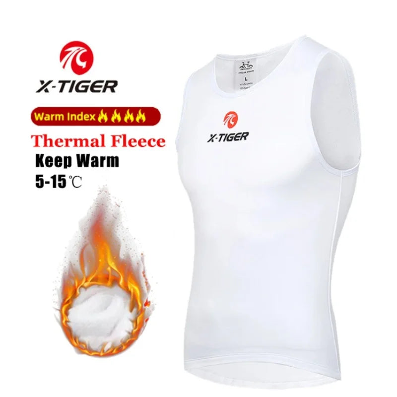 X-TIGER Winter Fleece Cycling Jersey | Thermal Base Layer