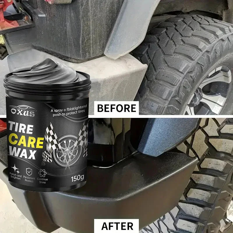 150g Tire Shine Retread Wax – Durable Gloss & Blackening Wax