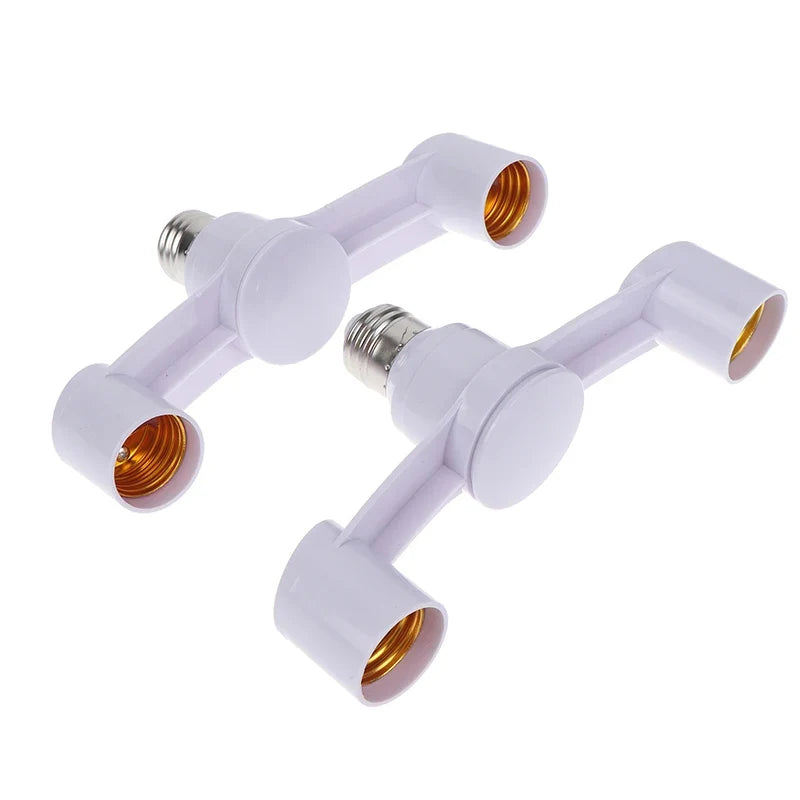 E27 to 2E27 Lamp Socket Adapter 85-285V Light Converter