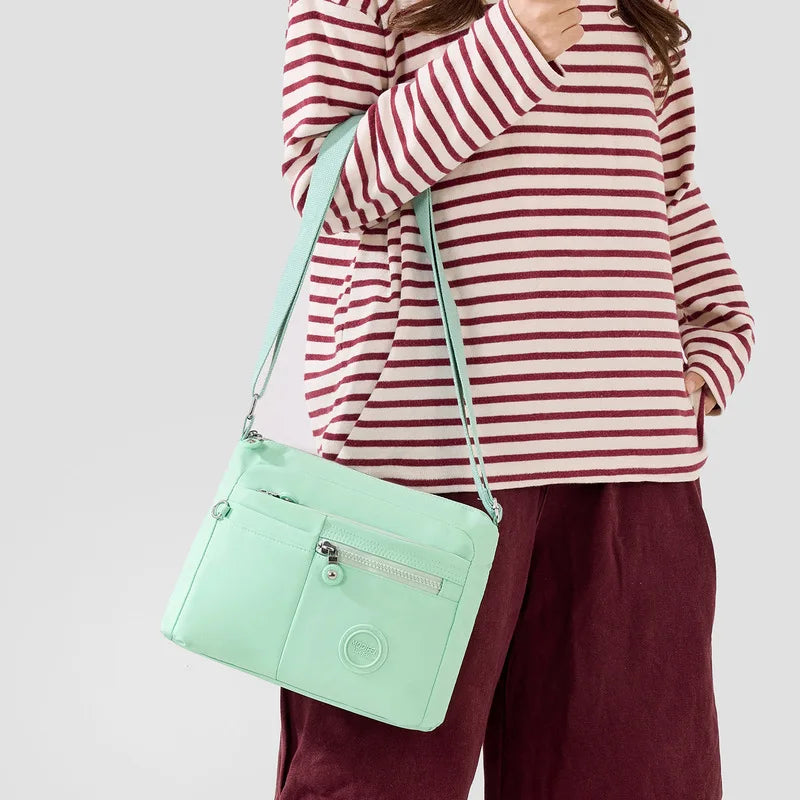 Nixie Large-Capacity Water-Resistant Nylon Crossbody Bag