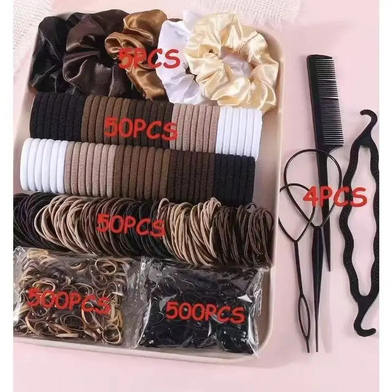 Nixie Simple Hair Tie Set – Women's Elastic Hair Bands