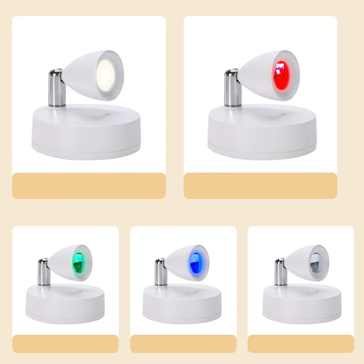 Wireless Rechargeable LED Spotlight with Remote Control