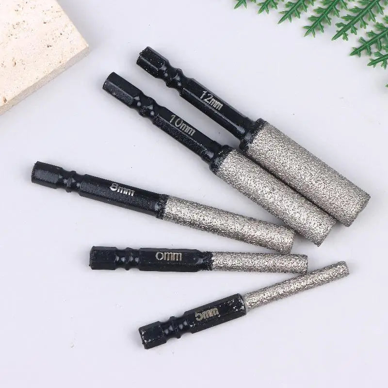Vacuum Brazed Diamond Dry Drill Bit Set 5–12mm | Pack of 2