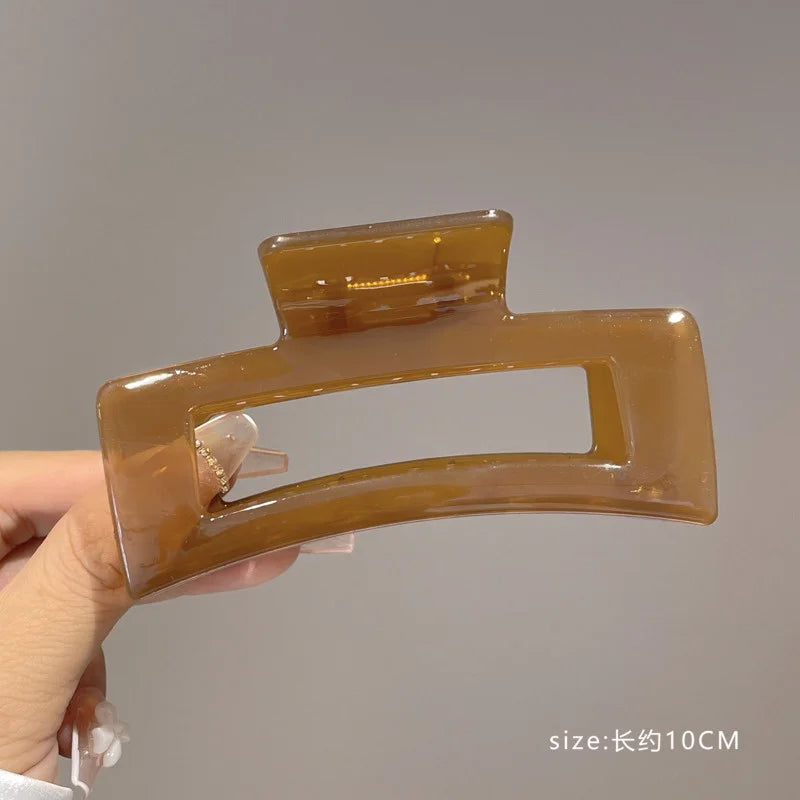 Large Acetate Claw Hair Clip – Korean Style Barrette for Women
