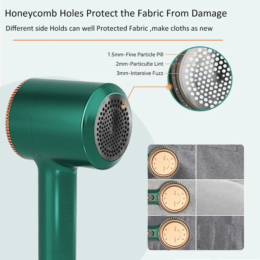 Raugee LED Digital Fabric Shaver – Portable Lint Remover
