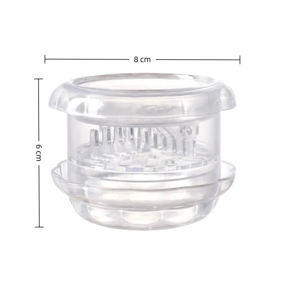 Transparent Garlic Press & Ginger Grater – Manual Kitchen Tool